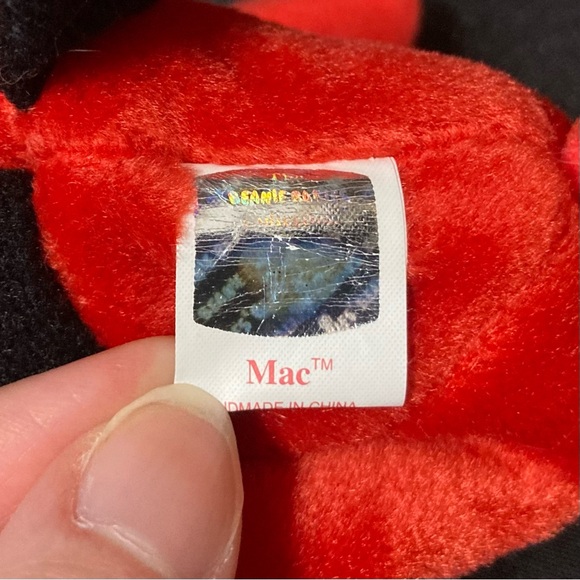 💫 Vintage 1999 Mac The Cardinal Bird Ty Beanie Baby - Picture 13 of 14